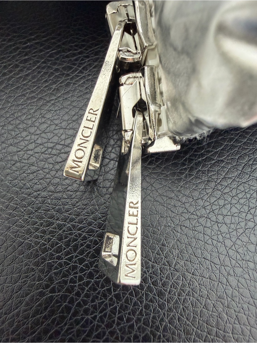 Moncler Metallic Silver Meuse Puffer Jacket, Retail now 1585$+tax - Picture 6 of 11